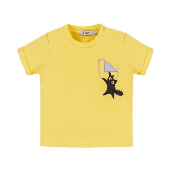 EMC T-shirt manica corta con gattino bimbo