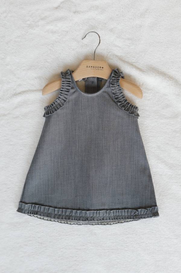 Bamboom vestito a grembiule