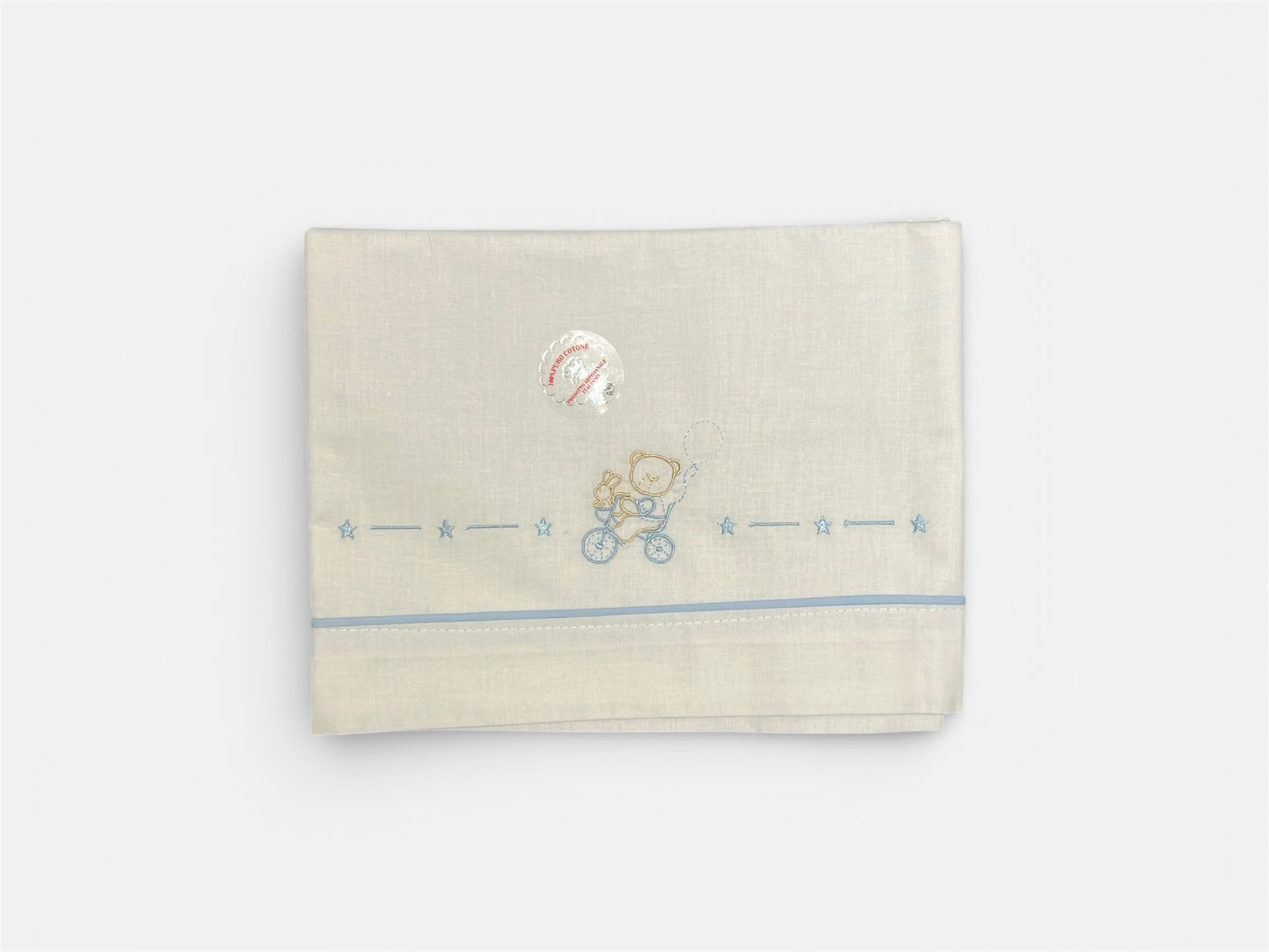 Set tutina 1m, copertina, lenzuolo, bavetta, cappellino, catenella - immagine 5