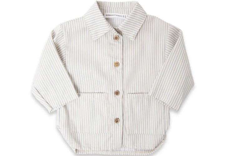 Bamboom camicia bimbo stripe blu