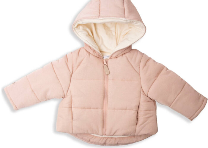 Bamboom Giacca bimba trapuntata con cappuccio – Winter Blush 1286TE